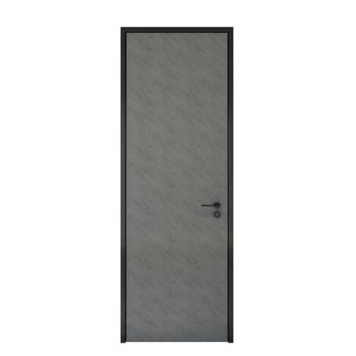 porte di esterno di legno del grano di 900mm, ISO9001 legno nero metallico Front Door