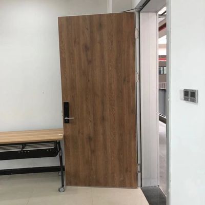 porte di entrata di legno placcate di alluminio di 50kg/M3 T45mm per domestico/scuola
