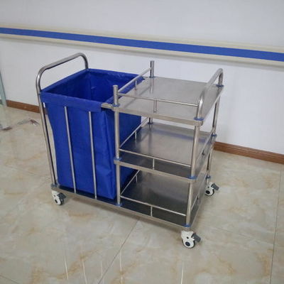 carrelli della lavanderia di 1.2mm per gli ospedali, carrello dell'ospedale di acciaio inossidabile 201